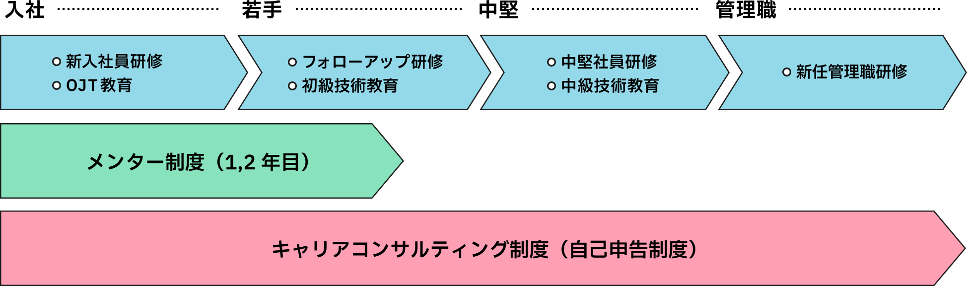年次別教育研修制度